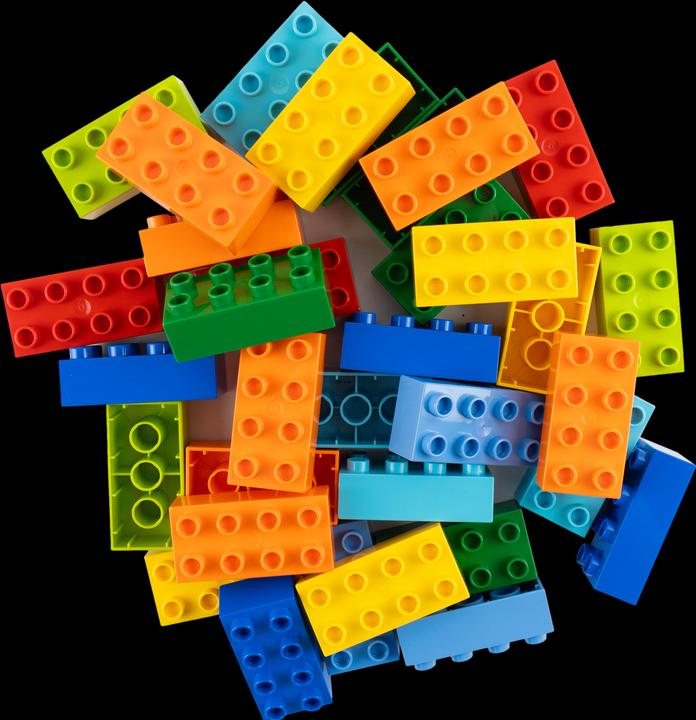 Actual product image LEGO Duplo 2x4 bricks - 500 pieces - basic bricks 3011 BRAND NEW (3011)