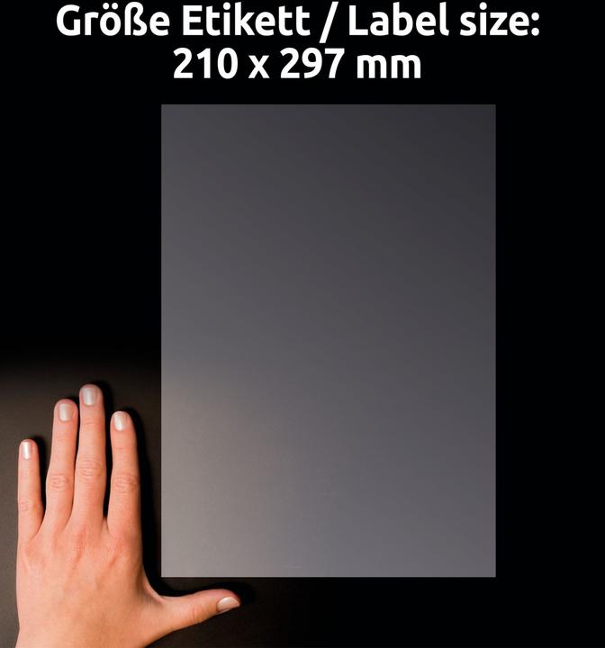 Immagine prodotto Avery AVZ L8011-10 Etichette antimicrobiche 210x297 mm trasparenti