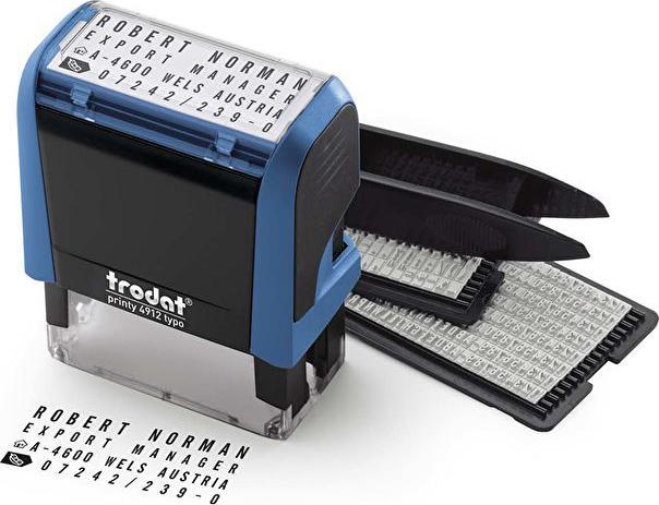 Produktbild Trodat TypomaticLine Printy 4.0, selbstfärbender Stempel zum Selbersetzen