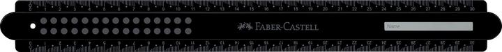 Produktbild Faber-Castell Lineal Dots 30,0 cm, schwarz (300 mm)