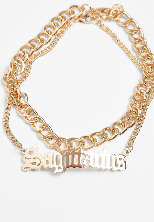 Produktbild Urban Classics Zodiac Golden Anklet (80% Eisen, 20% rostfreier Stahl)