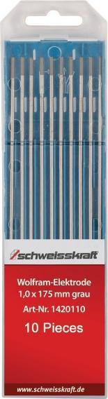 Produktbild Schweisskraft Wolframelektroden WC 20 grau / 4,0 x 175 mm