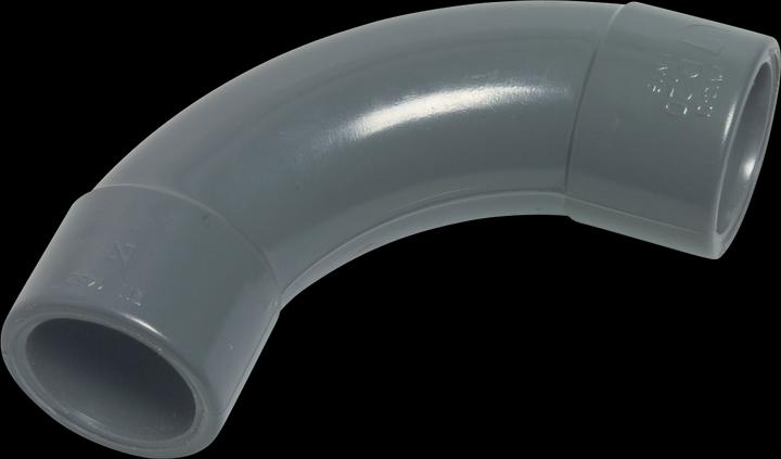 Produktbild Profec PVC Bogen 90°, Klebemuffe aus Spritzguss hergestellt - 50 mm