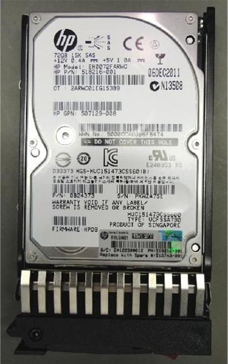 HPE Hewlett-Packard 72-GB Hot Plug 6G SAS SFF (0.07 TB, 2.5")