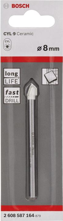 Actual product image Bosch Professional Zubehör Tile drill CYL-9 Ceramic, 8 x 80 mm (8 mm)
