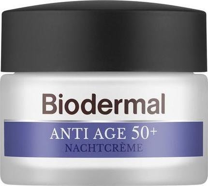 Actual product image Bioderma Biodermal Anti Age Night Cream 50+ - Night Cream With Niacinamide & Shea Butter - Helps Reduce Wrink (50 ml)