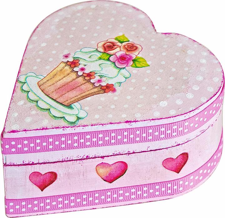 Image du produit VBS Coffret en bois "Coeur", bois brut