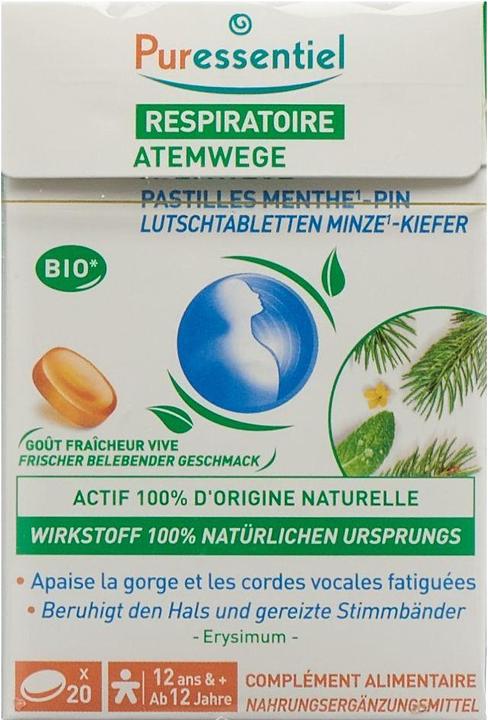 Actual product image Puressentiel Lozenge Respiratory Mint Pine Lozenge (20 Piece)