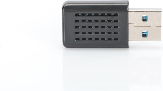 Immagine prodotto Digitus Mini adattatore WLAN 11AC USB 3.0 1200Mbps 2 4/5GHz dual band IEEE 802.11ac/a/b/g/n RTL8812BU (USB 3.0)