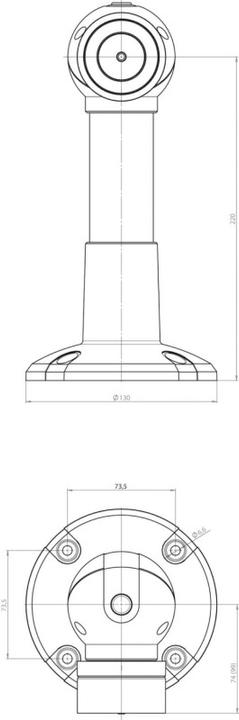 Image du produit effeff EFF 830-8BW2-D--F90 AIMANT 830 800N SOL/MUR 24 V GS 220MM (Porte de chambre, Porte d'entrée, Porte-fenêtre, Intérieur)