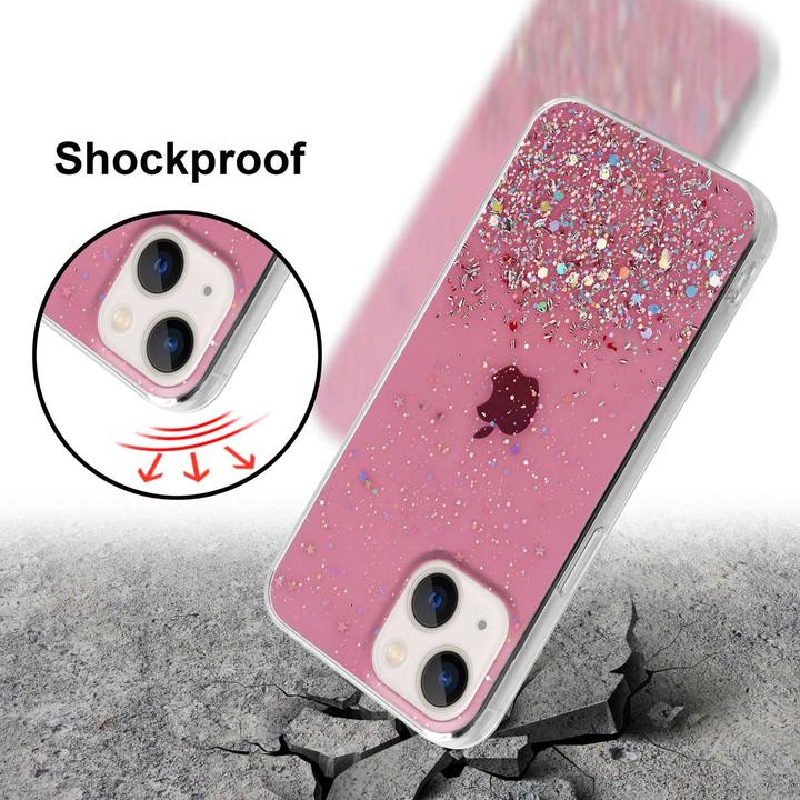 Actual product image Cadorabo Case for Apple iPhone 14 in TPU sparkling glitter style (Apple iPhone 14)