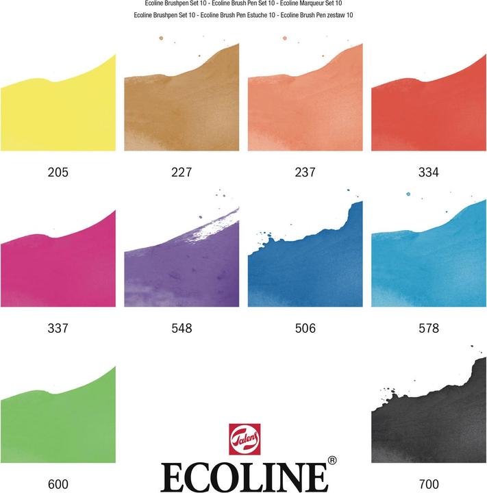 Image du produit Talens ECOLINE Brush Pen (Multicolore, 10 x)