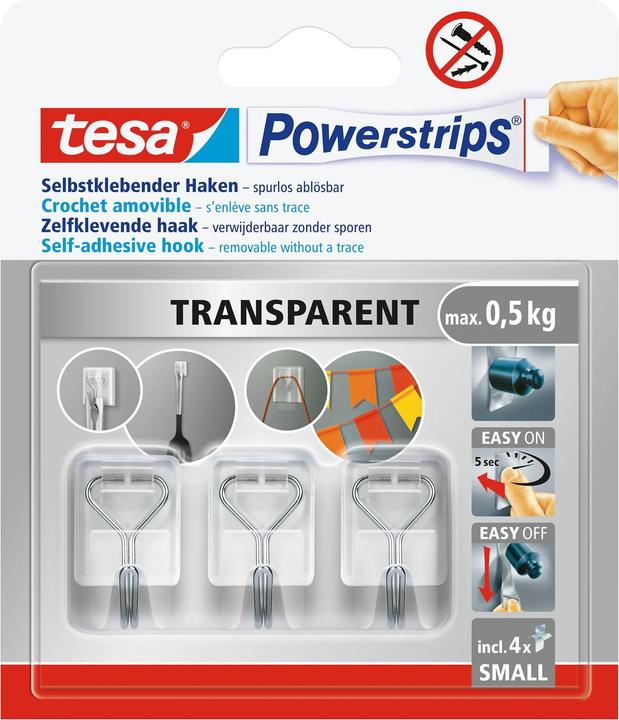 Actual product image tesa Powerstrips adhesive hooks Small