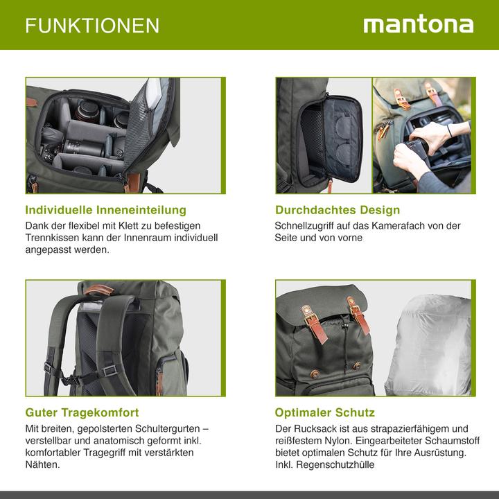 Produktbild mantona Luis (Fotorucksack, 18.60 l)