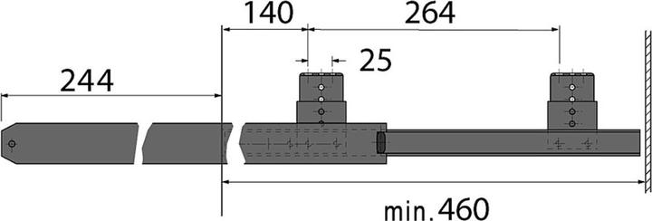 Image du produit Hettich Coulisses pour clavier avec tapis de souris SYSTEMA TOP 2000