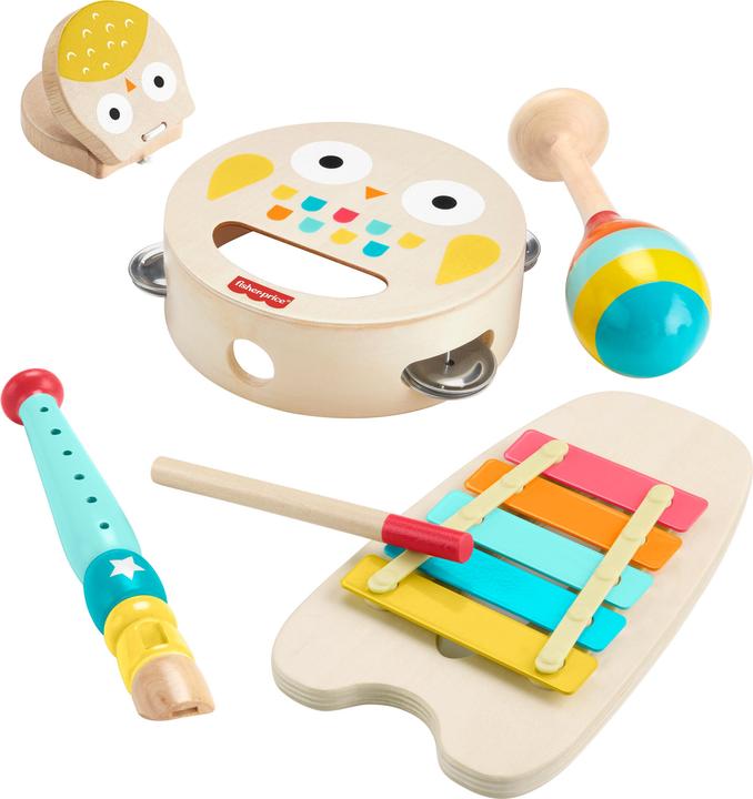 Fisher-Price Coffret musical en bois (Multilingue)