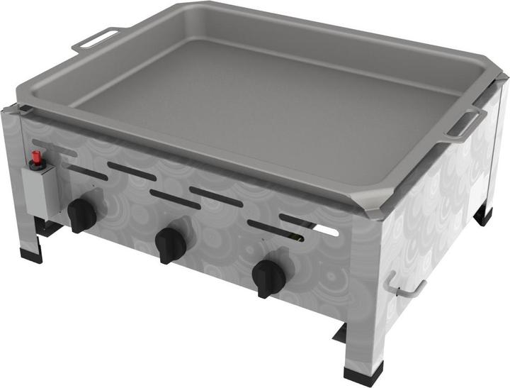 Produktbild ChattenGlut Gasbräter 3-flammig mit Edelstahlpfanne (10.80 kW)