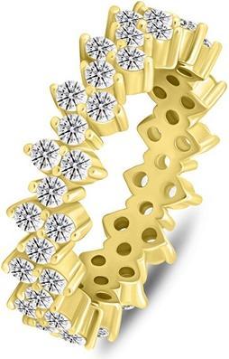 Produktbild Brilio Silver - Gold-plated ring with sparkling zircons RI137Y - Circuit: 48 mm (48)