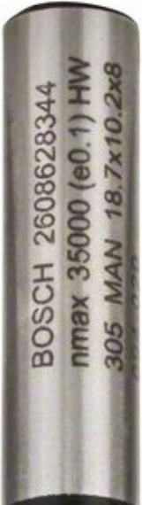 Produktbild Bosch Professional Zubehör Abrundfräser, 8 mm, R1 3 mm, L 10,2 mm, G 53 mm