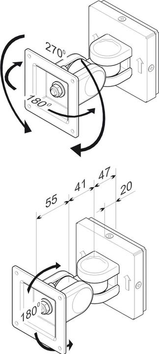 Produktbild Roline LCD-Monitor Wandhalterung 2G (Wand, 24")