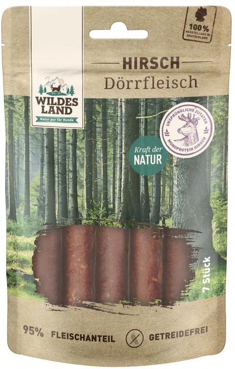 Image du produit Wildes Land Snack viande de cerf séchée, 7 pcs (Adulte, 7 pcs, 170 g)