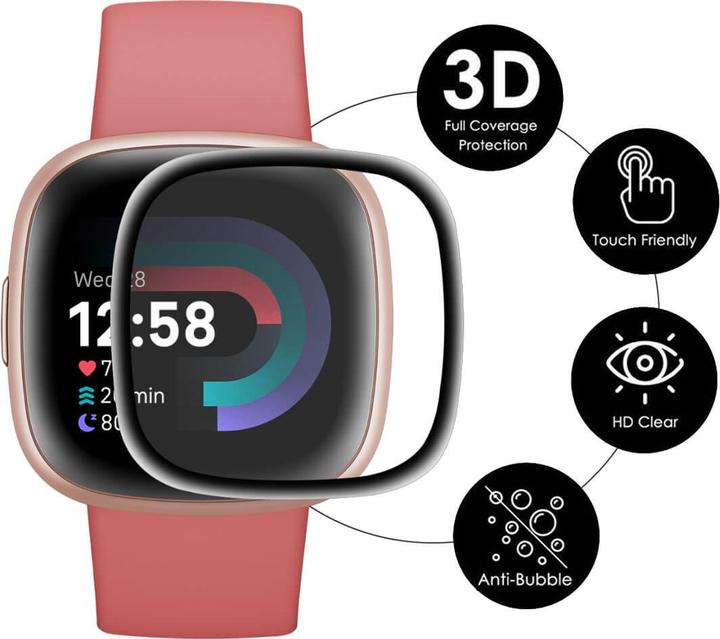 Actual product image Cover-Discount Fitbit Versa 4 / Sense 2 - 2 pcs. protective film