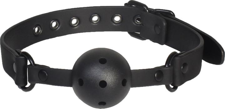 Dream Toys Bâillon-BLAZE BALL GAG WITH PAINTING EDGE BLACK
