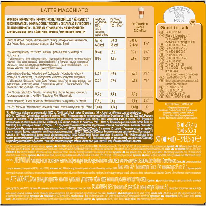 Produktbild Nescafé Dolce Gusto Latte Macchiato (15 x Port.)
