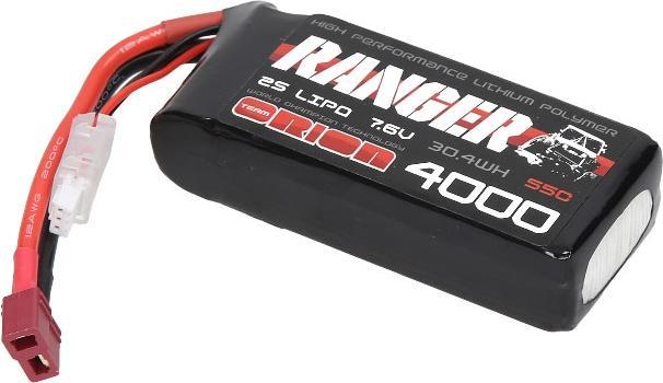 Immagine prodotto Team Orion Batteria LiPo 2S 55C Ranger Crawler HV Shorty (7.6V/4000mAh) (7.60 V, 4000 mAh)