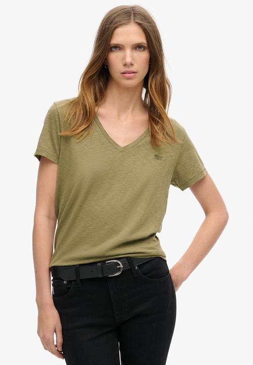 Actual product image Superdry Studios Slub Emb Vee Tee (14)