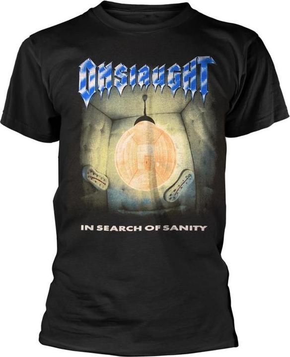 Actual product image Onslaught Unisex Adult In Search Of Sanity T-Shirt (M)