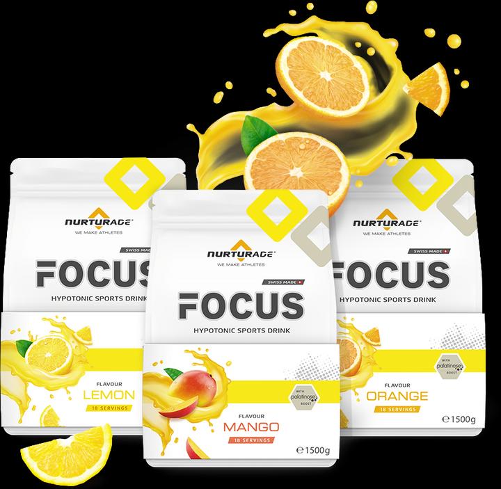 Produktbild Nurturade Focus LEMON Hypotonic Sports Drink Pulver (Zitrone, 1 x)