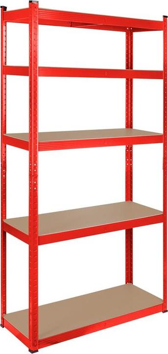 Image du produit Rebel Étagère métallique 180x90x40 rouge (41 x 92 x 6 cm)