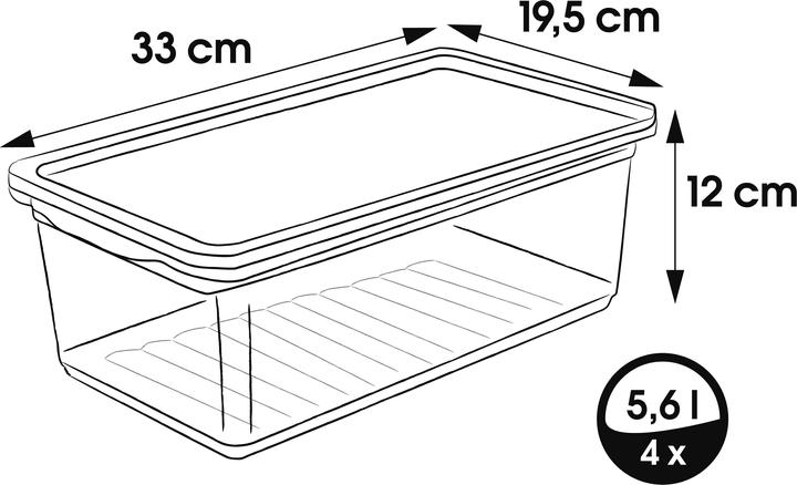 Produktbild keeeper bea clear (19.5 x 33 x 12 cm, 5.60 l)