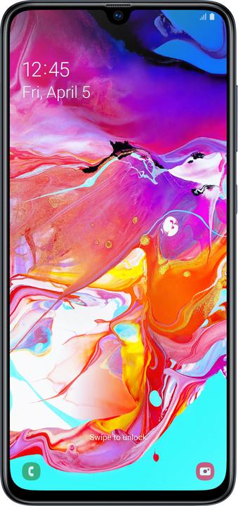 Produktbild Samsung Galaxy A70 EU (128 GB, Black, 6.70", Dual SIM, 32 Mpx, 4G)