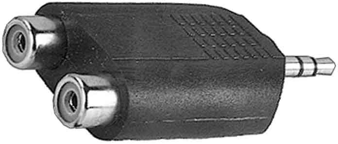 Produktbild E+P GS 17 3.5mm 2 x RCA Schwarz Kabelschnittstellen-/adapter