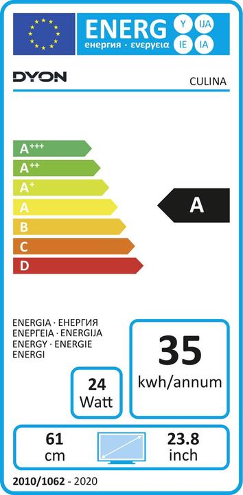 Energie-Label Dyon LED TV Culina (24", LED, Full HD)