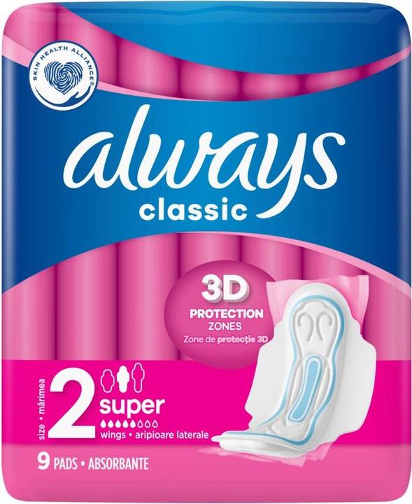 Immagine prodotto Always Sempre assorbente igienico con ali, classico maxi, 9 pezzi (hit) (9 x)