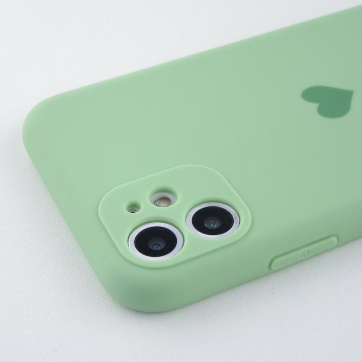 Image du produit PhoneLook Coque Silicone Mat Coeur vert clair (Apple iPhone XR)