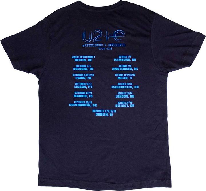 Produktbild U2 Logo E+I 2018 Tour Dates TShirt (XL)