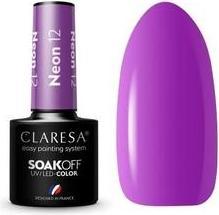 Immagine prodotto Claresa Smalto per unghie UV neon 5ml - Confezione da 12 (Porpora, Smalto)