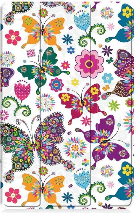 Actual product image Cover-Discount Galaxy Tab A9+ - Tri-fold Smart Case Butterflies (Galaxy Tab A9+)