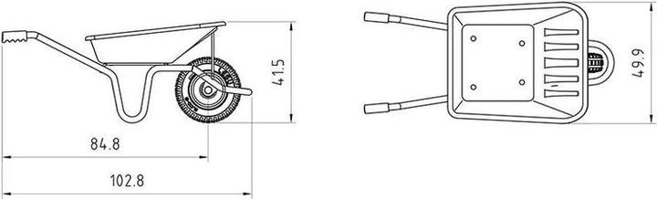 Produktbild Thicon Models 1:14 Schubkarre Aus Metall