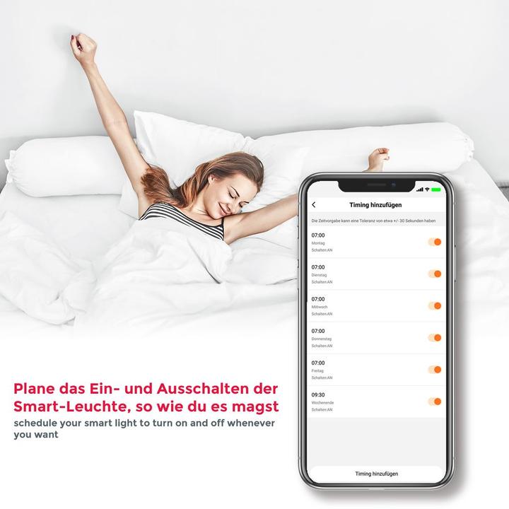 Produktbild B.K.Licht WIFI LED Leuchtmittel, 2er-Set, GU10/5,5W/350lm (GU10, 5.50 W, 350 lm, 2 x, G)
