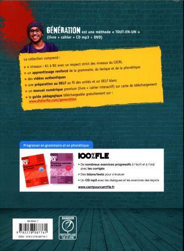 Actual product image Génération B2-Manuel + Exercices + CD mp3 + DVD (French, Carla Baracco, Luca Giachino, 2017)