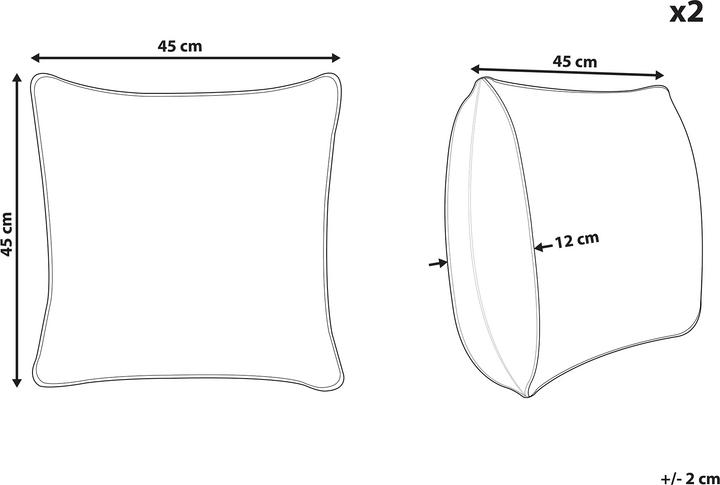 Actual product image Beliani Pinus (45 x 45 cm)