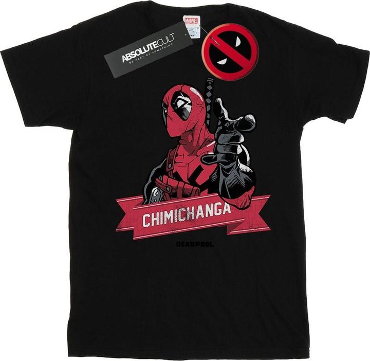Deadpool Chimichanga Finger TShirt (S)