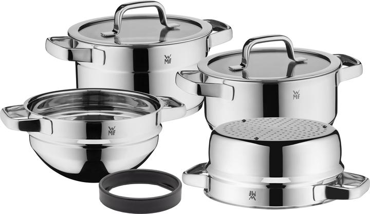 Produktbild WMF Compact Cuisine Kochgeschirr-Set (24 cm, Pfannenset + Topfset, Edelstahl)