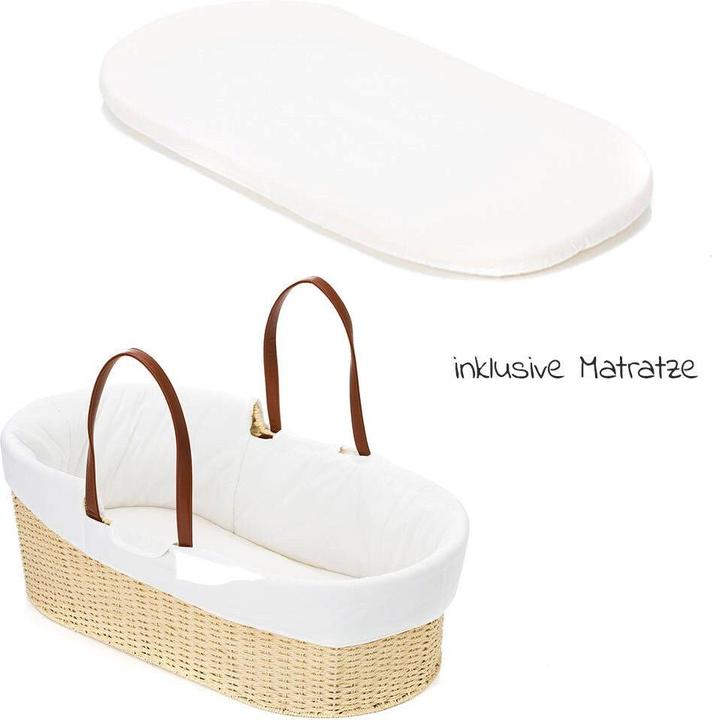 Actual product image Fillikid Bassinet & cradle Moses basket set with rocking frame incl. inner cover