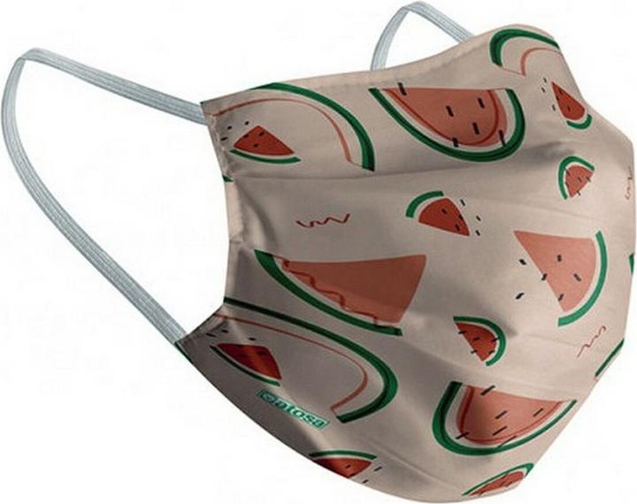 TOP Wiederverwendbare Stoff-Hygienemaske 10-12 Jahre Wassermelone